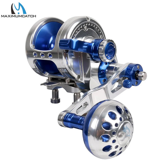 Maximumcatch Aluminum CNC Trolling/Jigging Reel – Left/Right Hand | Max Drag 10–19.5kg - Cast And Catch