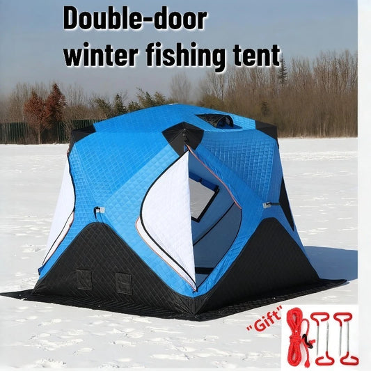 Winter Ice Fishing Tent – Thickened Cotton | Outdoor Camping | Warm, Cold- & Windproof | Winter Fishing Equipment - Cast And Catch