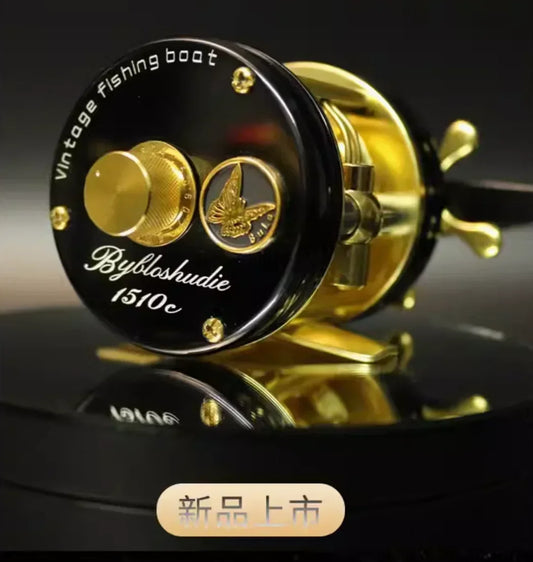 AIOUSHI BH300 Blusi Trout Reel – Right-Hand | 2kg Brake Power | Magnetic Brake | Retro Base Version - Cast And Catch
