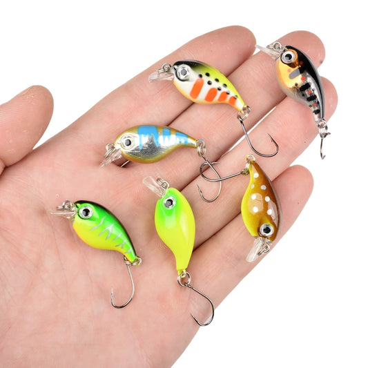 Mini Fishing Wobbler Lure – 2.1g | Floating Crankbait | Artificial Hard Bait for Pike, Walleye & Bass - Cast And Catch