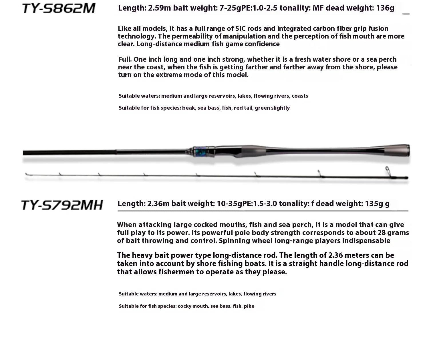Haibo 2.5m Lightweight High-Elastic Carbon Fiber Fishing Rod | Long-Distance Lure Fishing | Reservoir & Lake Use - Cast And Catch