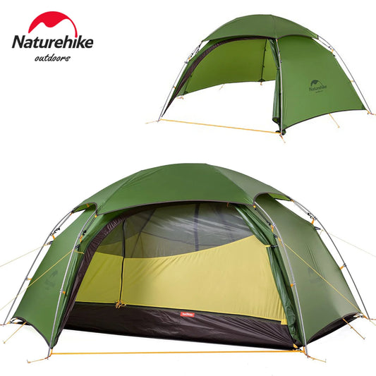 Naturehike Cloud Peak 2 Tent – Ultralight, Waterproof | 4-Season Backpacking & Camping Tent for 2-3 People | T-Zipper - Cast And Catch