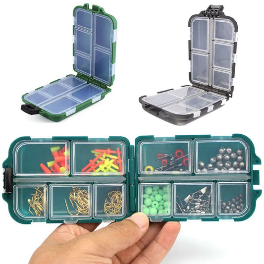 Fishing Tackle Box – 10 Compartments | Lure, Bait & Hook Storage | Organizer for Fishing Tools & Accessories - Cast And Catch