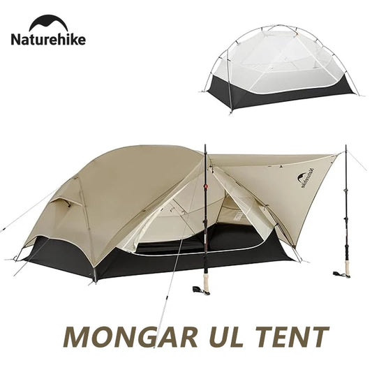 Naturehike Mongar UL Tent – 1–2 Person Ultralight Camping Tent | 15D Waterproof Shelter for Outdoor Hiking & Backpacking - Cast And Catch