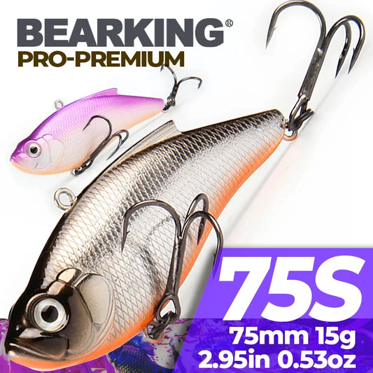 BEARKING Wobbler Lure – 7.5cm, 15g | Hard Crankbait | Artificial Bait for Pike, Bass & Trout - Cast And Catch