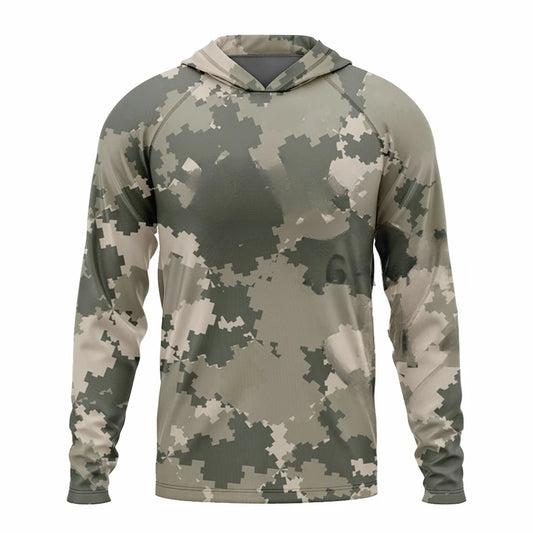 2023 Men’s Fishing Hooded Shirt – Outdoor Sport | Quick-Dry, Plus Size | UV Protection | Cycling & Fishing Apparel - Cast And Catch