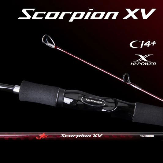 SHIMANO Scorpion XV Spinning/Casting Rod – FF/F/R | 1.22–1.98m | FUJI Rings | Portable - Cast And Catch