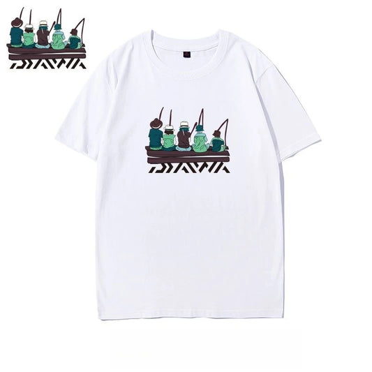 Men’s Outdoor Fishing T-Shirt – Short Sleeve Cotton | Loose Fit | Summer Sea Fishing & Casual Wear - Cast And Catch