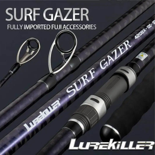 Lurekiller SurfCasting Rod – 4.2–4.5m | 545g | 46T Carbon Fiber Full X Wrap | Fuji KW Guides & Reel Seat | Bait 100–300g | Surf Gazer - Cast And Catch