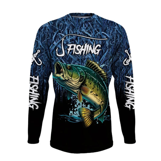 Men’s Long Sleeve Fishing T-Shirt – Autumn Streetwear | Crew Neck Pullover | Casual Outdoor Clothing - Cast And Catch