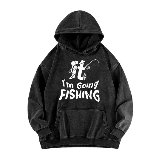 Men’s “I’m Going Fishing” Graphic Sweatshirt – Funny Gift for Anglers | Fall Long Sleeve Pullover | Fishing Life Apparel - Cast And Catch