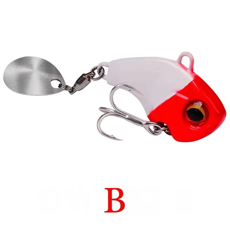 Rotating Metal VIB Lure – 6g, 15g, 28g | Vibration/Spinner/Spoon | Hard Bait | Winter Fishing | Artificial - Cast And Catch