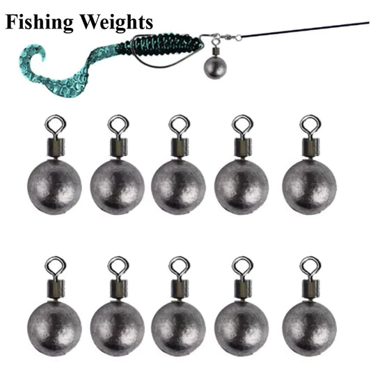 10pcs Fishing Weights/Sinkers – 3.5g, 5g, 7g, 10g, 14g, 20g | Carp Fishing Tackle & Accessories - Cast And Catch