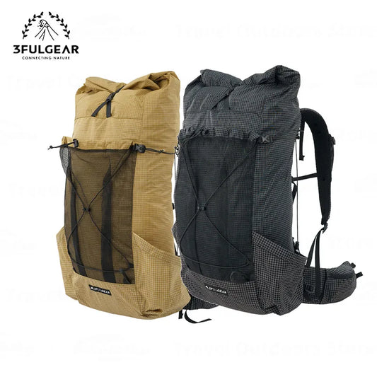 3F UL GEAR TianShan Backpack – 35+10L Ultralight | 70D/210D Dyneema | Large Capacity, Waterproof | Outdoor Camping, Hiking & Climbing - Cast And Catch