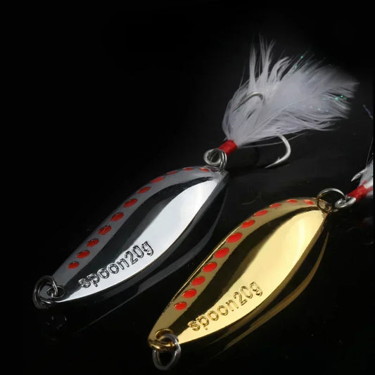 Metal VIB Leech Spinner Lures – 5–30g | Spoon Bait | Artificial | Bass, Pike & Perch Fishing Tackle - Cast And Catch