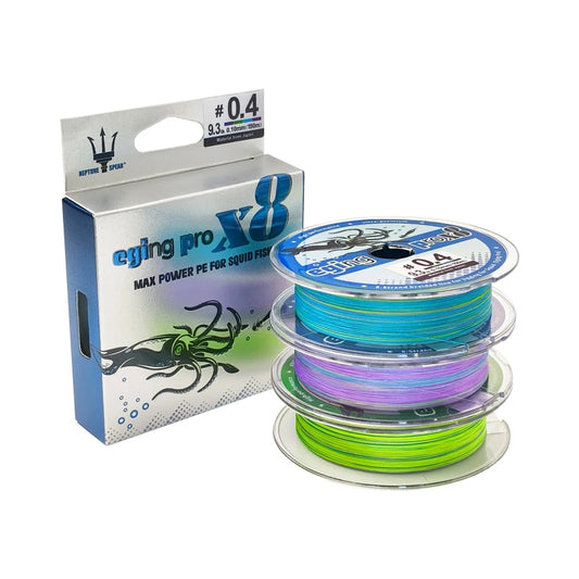 150M X8 Braided PE Fishing Line – Shrimp/Egi | Cuttlefish & Squid | Multifilament Sea Tackle - Cast And Catch
