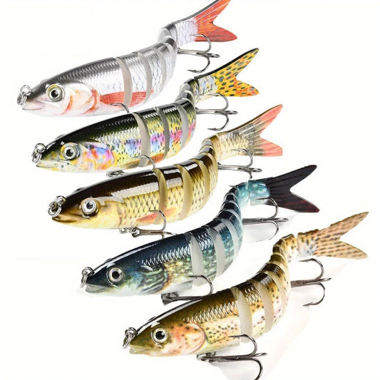 3/5pcs Fishing Lures – Realistic Bass | Slow-Sinking | Freshwater & Saltwater - Cast And Catch