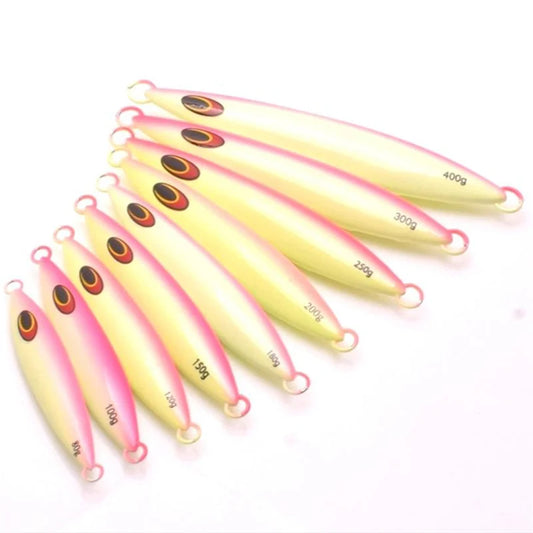 Fishing Board Lures – Slow Swing Metal Dither & Glow | Large Metal Jigs | Hard Lures | Fishing Accessories - Cast And Catch