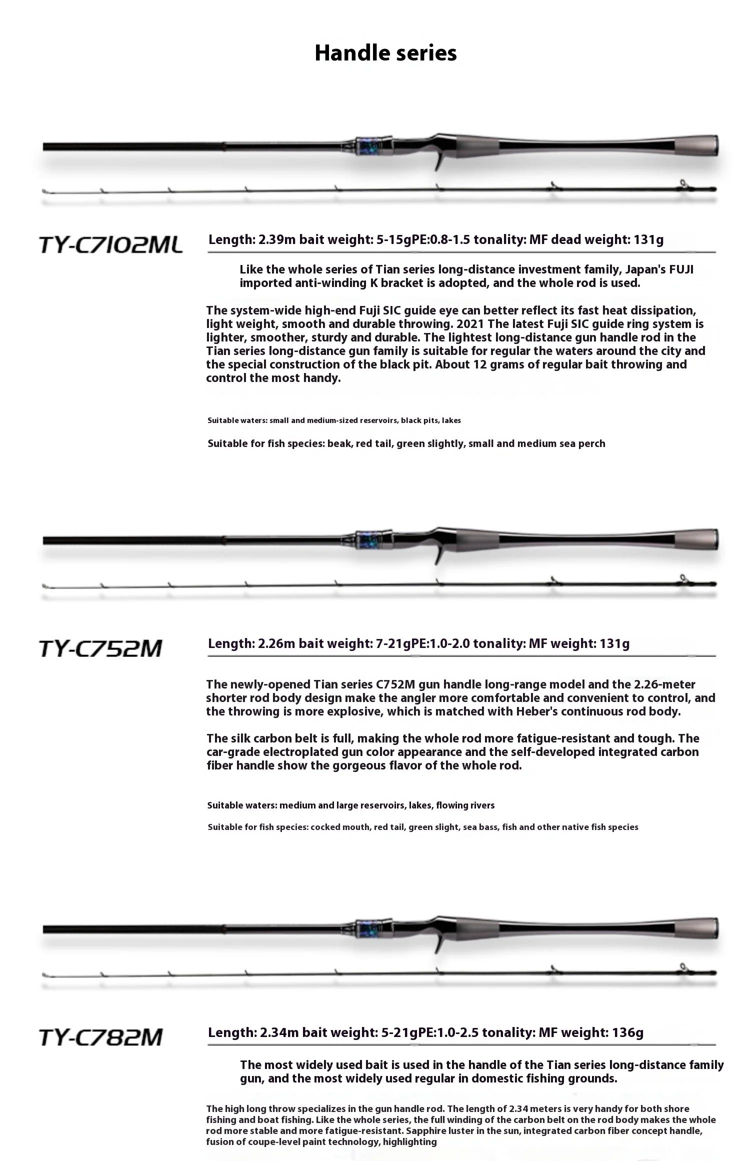Haibo 2.5m Lightweight High-Elastic Carbon Fiber Fishing Rod | Long-Distance Lure Fishing | Reservoir & Lake Use - Cast And Catch