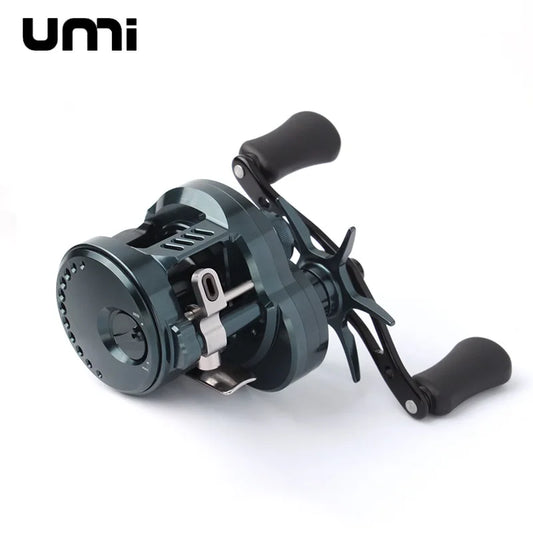 Umi Cast Drum Reel – DK150/DK20 | 7.5:1 Gear Ratio | 7/15kg Drag | Baitcasting | 12+1BB | Aluminum Alloy Handle - Cast And Catch