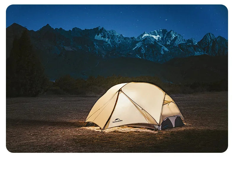 Naturehike Mongar UL Tent – 1–2 Person Ultralight Camping Tent | 15D Waterproof Shelter for Outdoor Hiking & Backpacking - Cast And Catch