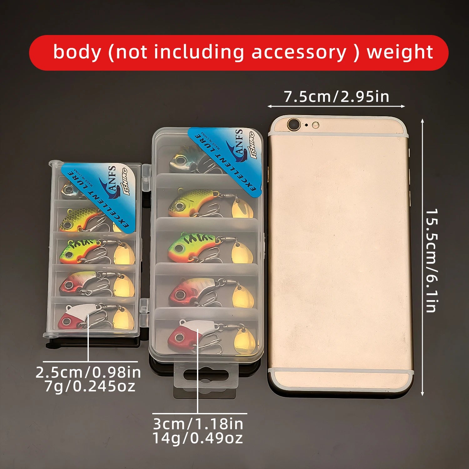 5pcs Fishing Lure Kit – Metal VIB | Sinking Spinner/Spoon | Artificial Hard Bait | Jigs | Fishing Tackle - Cast And Catch