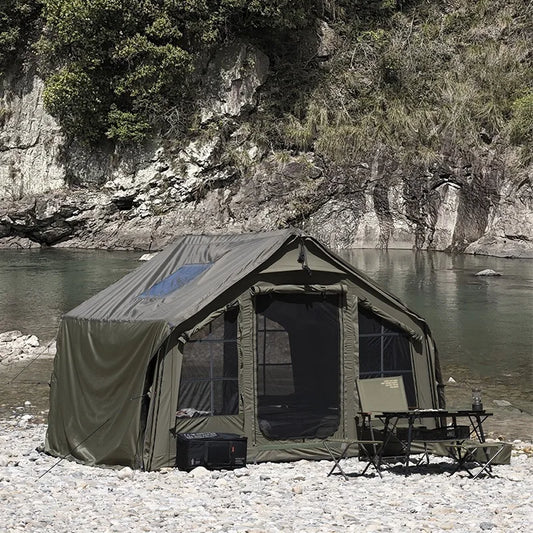 8㎡ Fully Automatic Inflatable Camping Tent – Outdoor Use | Sun Protection, Rainproof & Portable | Ventilated & Bright Interior - Cast And Catch