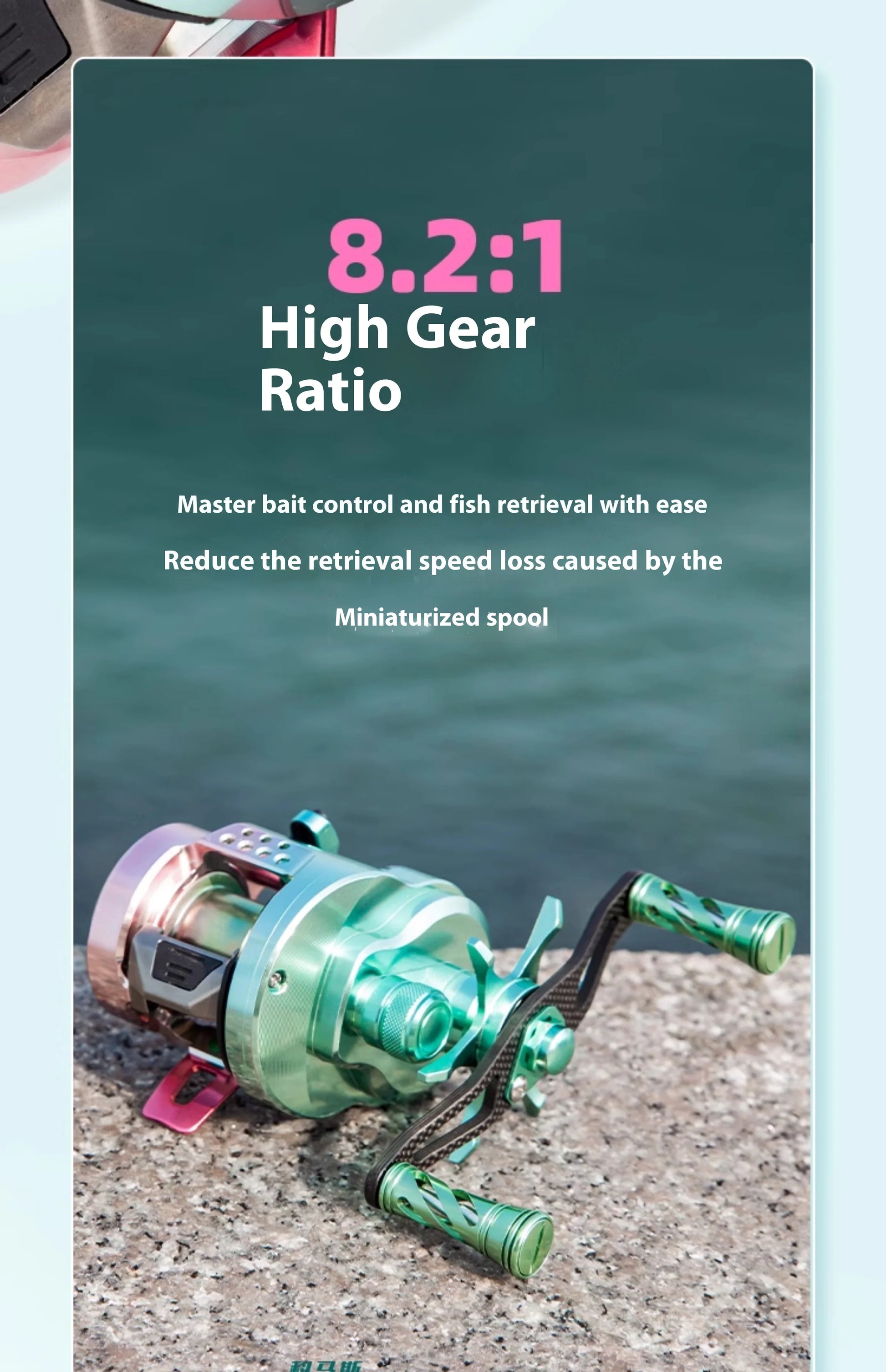 Korkmas Drum S100 – All-Metal Micro/Universal Reel | Long-Distance Casting | For Siniperca/Chuatsi - Cast And Catch