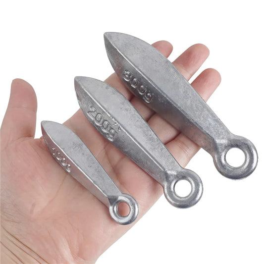 100/200/300g Bank Fishing Weights – Longshot Cast Sinkers | Saltwater Use for Tuna, Shark & Big Game Fishing - Cast And Catch